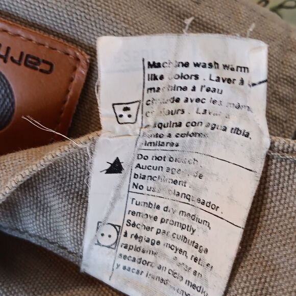 Carharrt Men's Tan Canvas  Utility Work Shorts - Picture 9 of 10